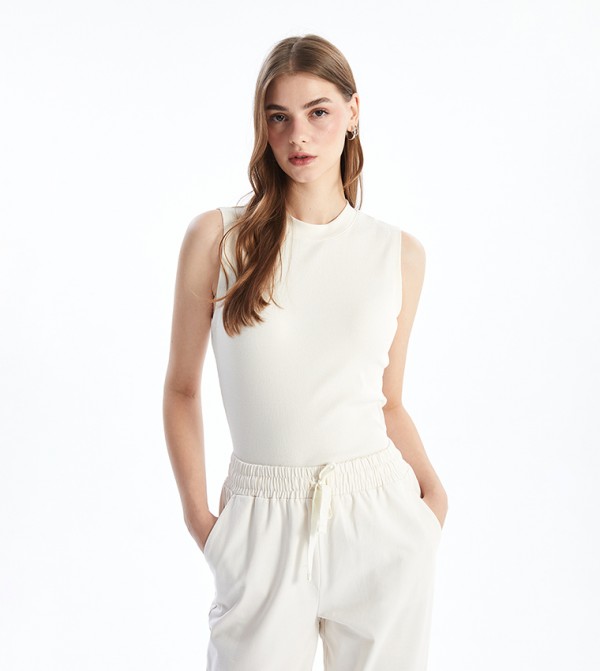 Textured Sleeveless Top
