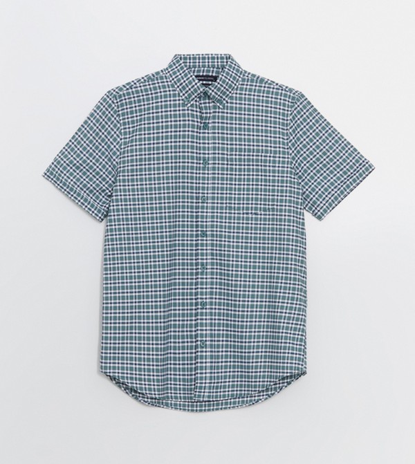 Plaid Regular Fit Oxford Shirt