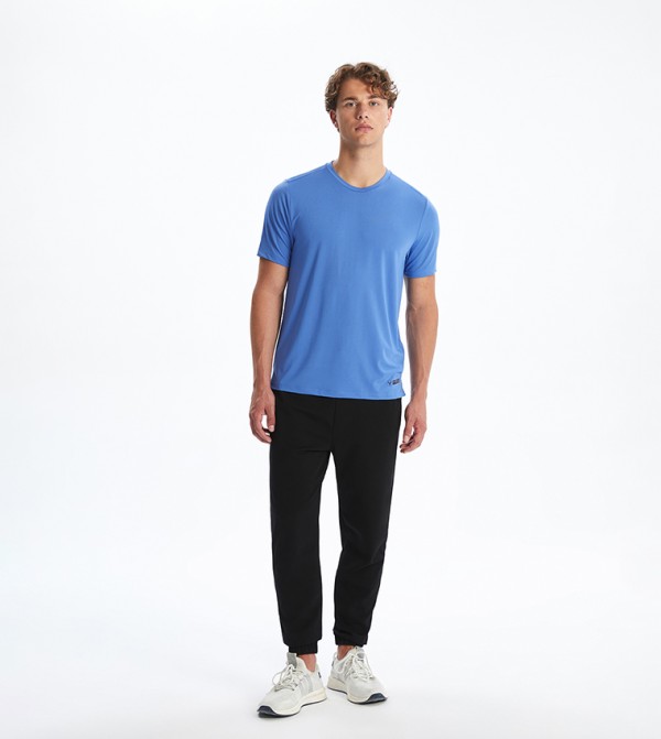 Solid Drawstring Waist Joggers