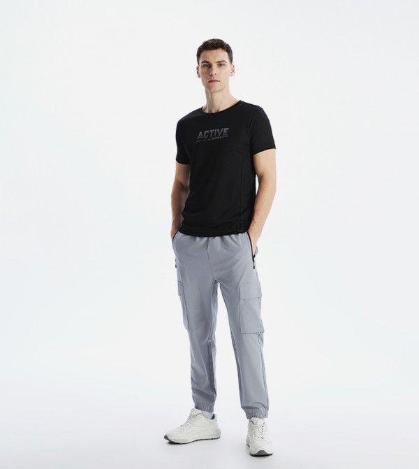 Solid Slim Fit Joggers