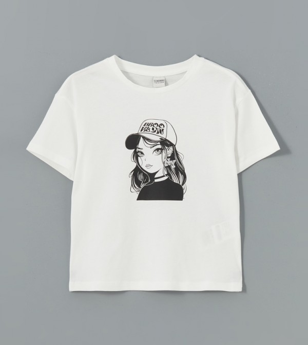 Printed Crew Neck T-Shirt