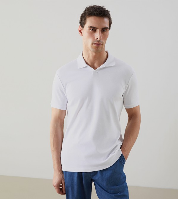 Solid Short Sleeves Polo T-Shirt
