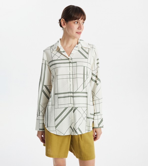 Patterned Long Sleeves Shirt