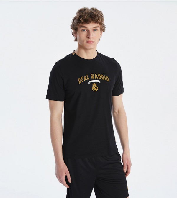 Real Madrid Printed Crew Neck T-Shirt