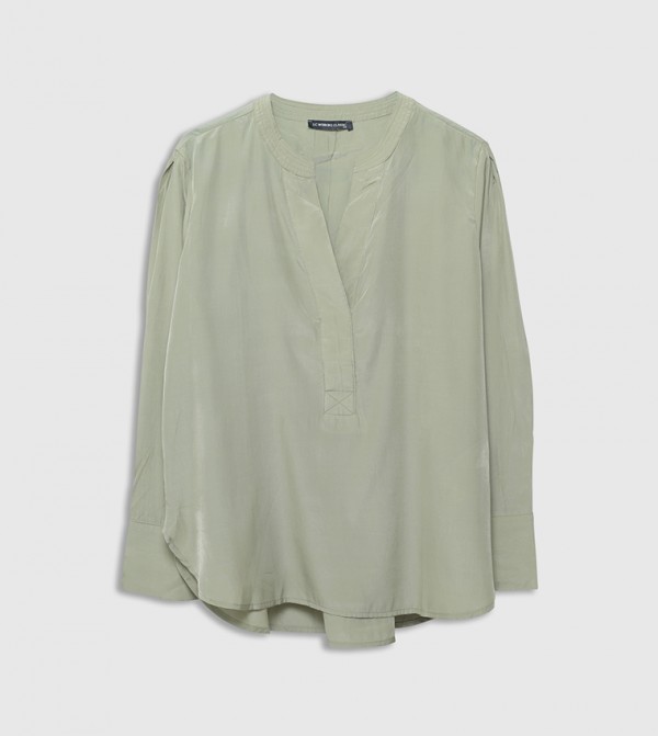 Solid Long Sleeves Top