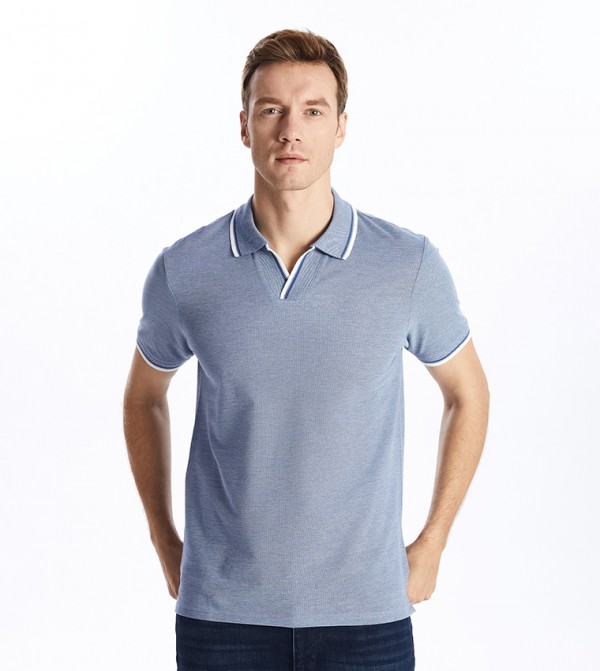 Patterned Short Sleeves Polo T-Shirt