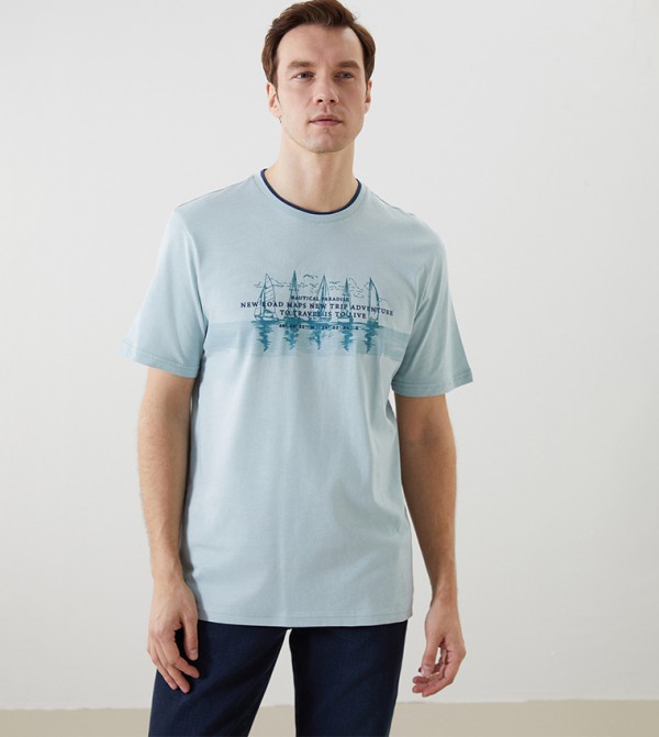 Printed Crew Neck T-Shirt