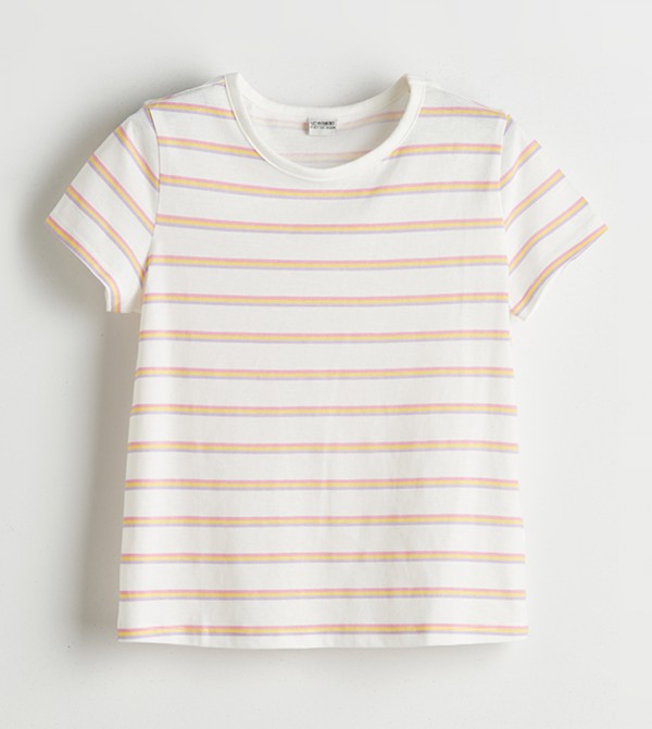 Striped Short Sleeves Casual T-Shirt