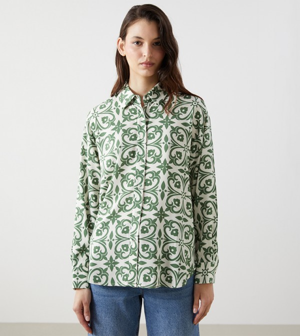 Patterned Long Sleeves Shirt