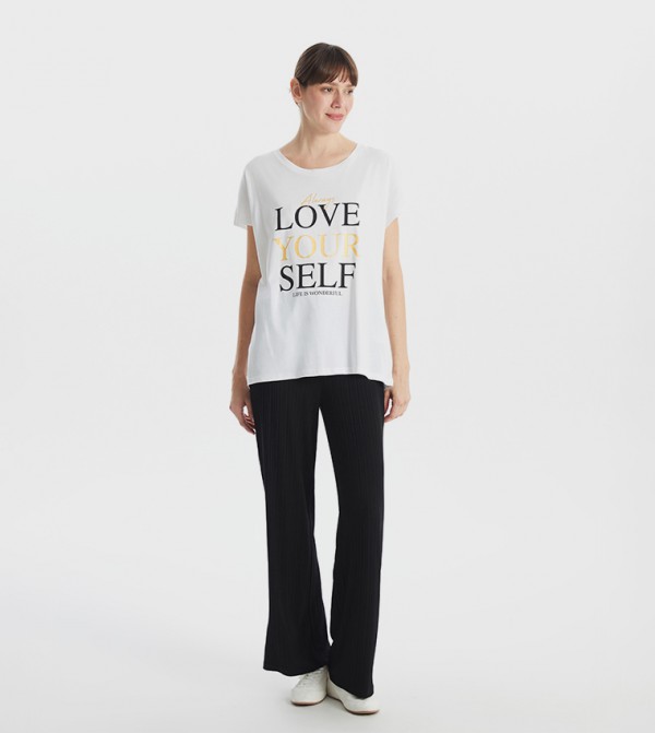 Ribbed Wide Leg Pants