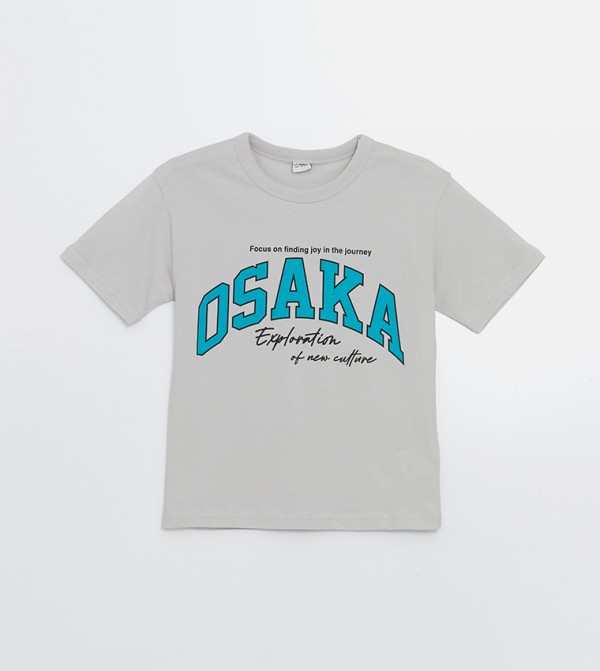 Boys Osaka Printed Crew Neck T-Shirt