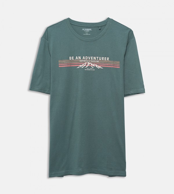 Printed Short Sleeves Casual T-Shirt