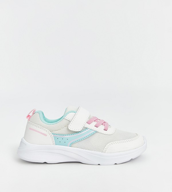 Color Block Velcro Closure Sneakers
