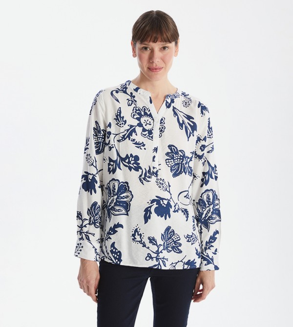 Printed Long Sleeves Top