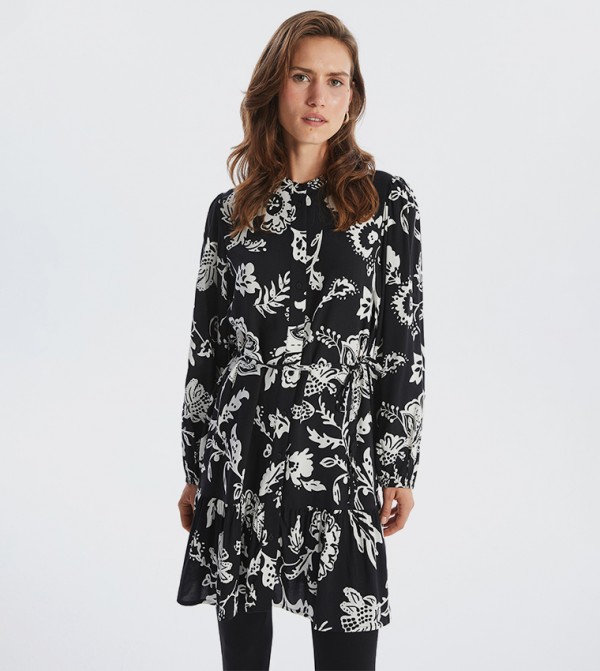 Patterned Long Sleeves Tunic