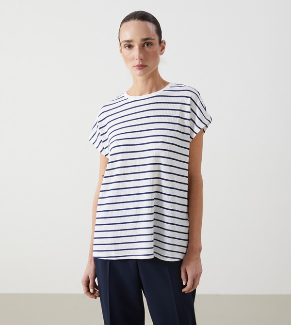 Striped Crew Neck T-Shirt