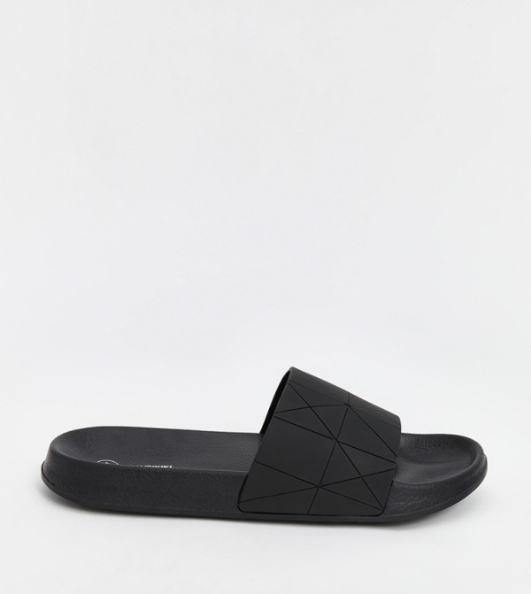 Patterned Open-Toe Slides