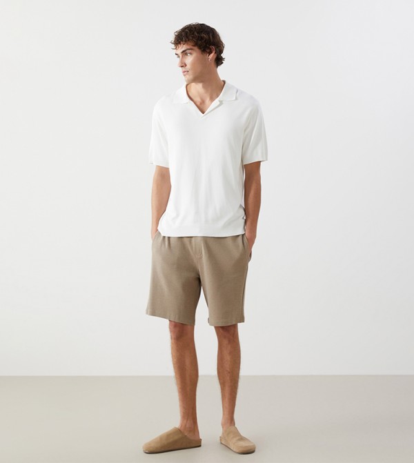 Drawstring Waist Shorts