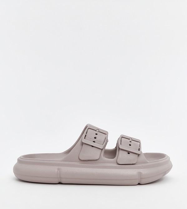 Solid Double Strap Slides
