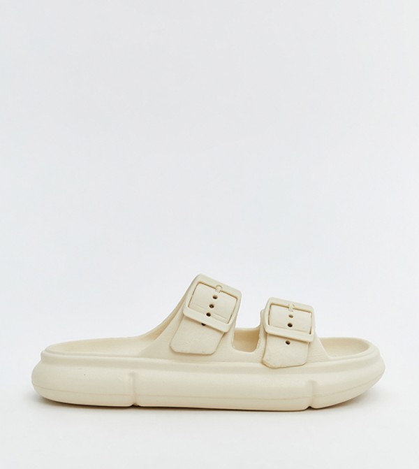 Solid Double Strap Slides