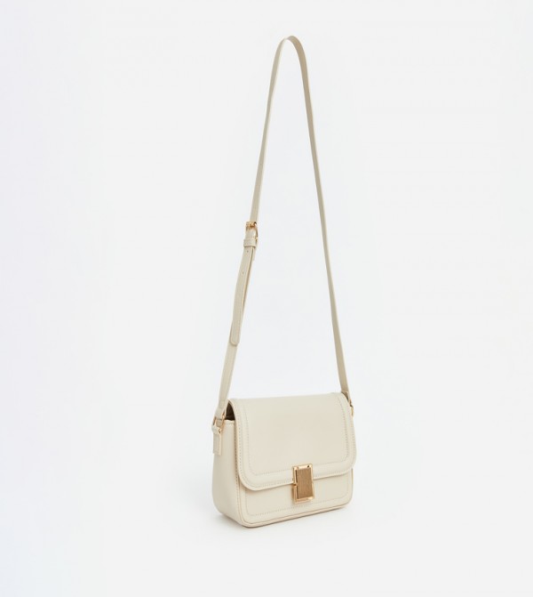 Zippered Flap Crossbody Bag
