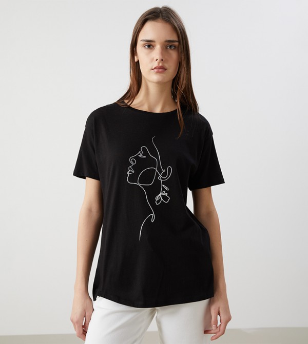 Printed Long Sleeves T-Shirt