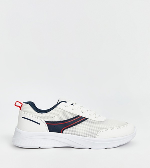 Round Toe Lace-Up Sneakers