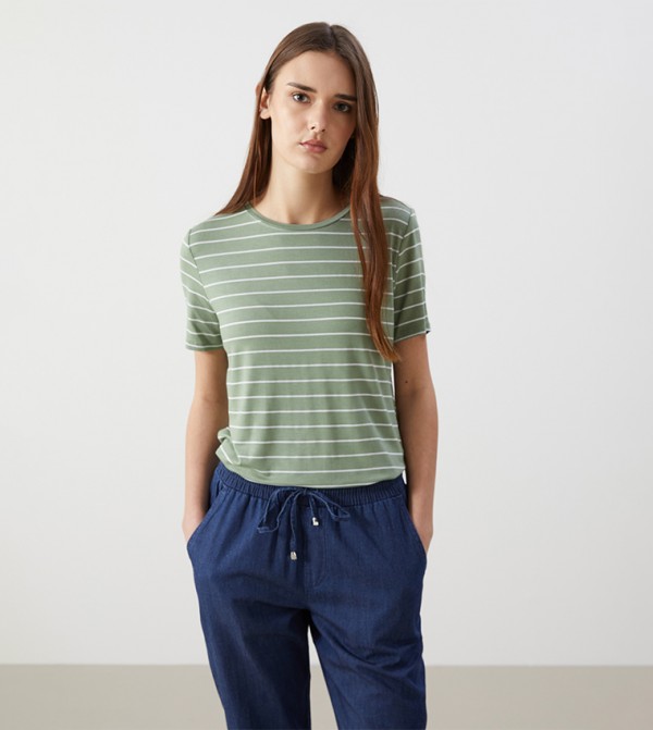 Striped Short Sleeves T-Shirt