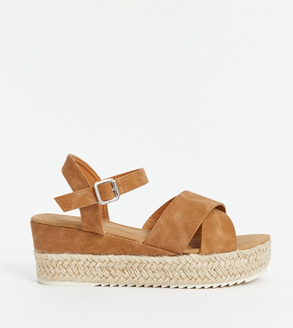 Ankle Strap Espadrille Wedge Sandals