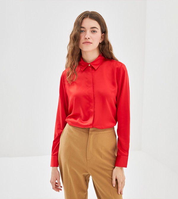 Solid Long Sleeves Shirt