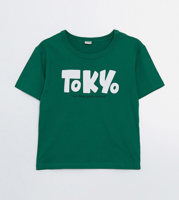 Printed Crew Neck T-Shirt