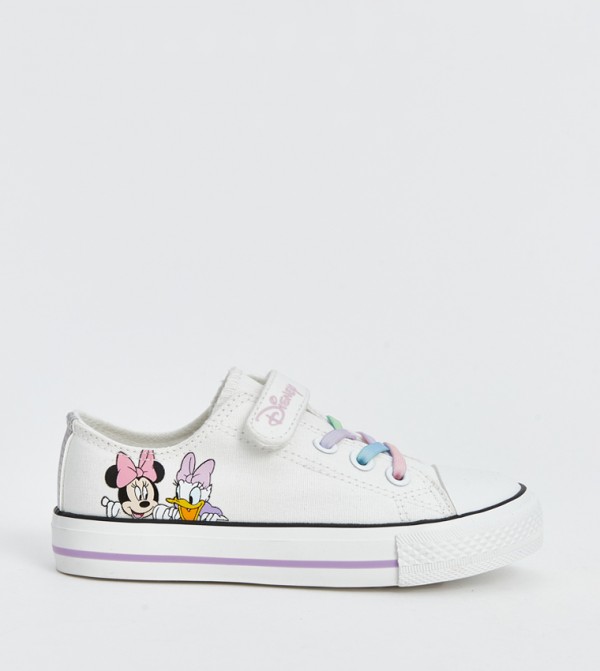Minnie Mouse Printed Velcro Closure Sneakers