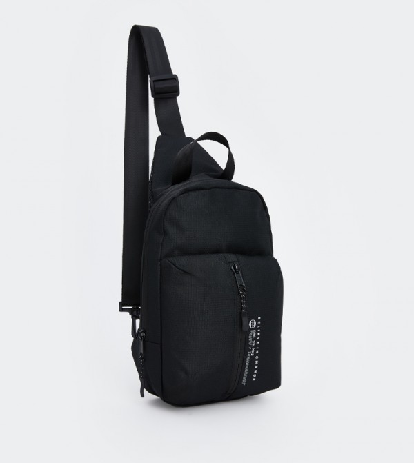 Zippered Crossbody Backpack