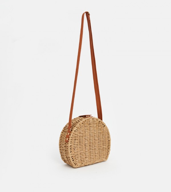 Straw Crossbody Bag