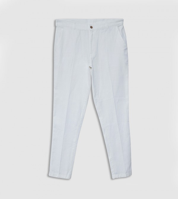 Button Closure Standard Fit Trousers
