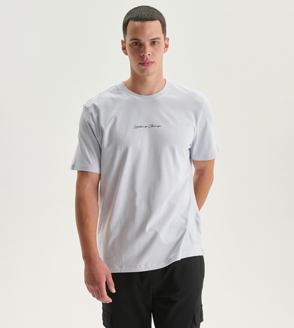 Printed Crew Neck Short Sleeves T-Shirt