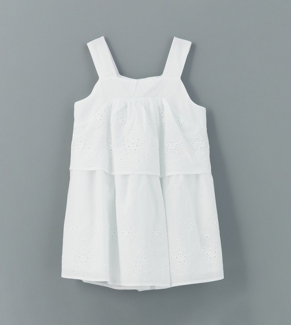 Openwork Strappy Layered Dress
