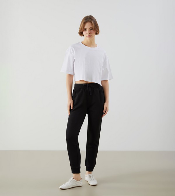 Drawstring Waist Joggers