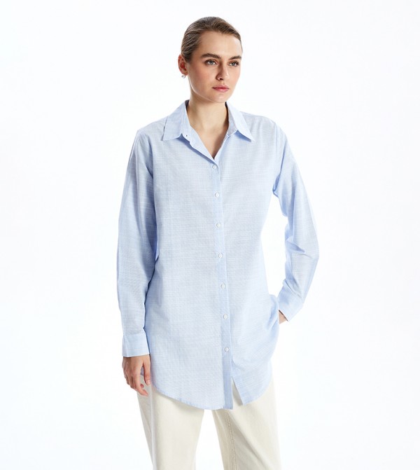 Striped Long Sleeves Tunic Shirt