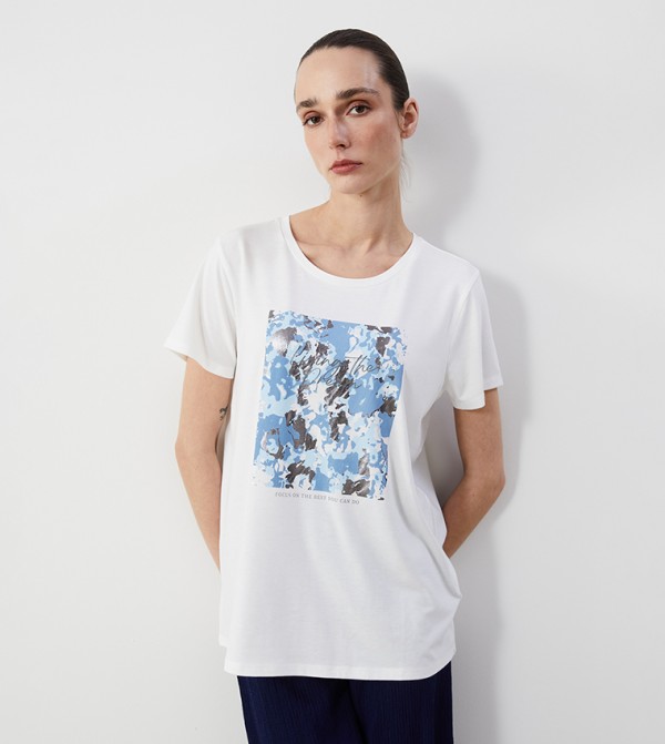 Printed Crew Neck T-Shirt