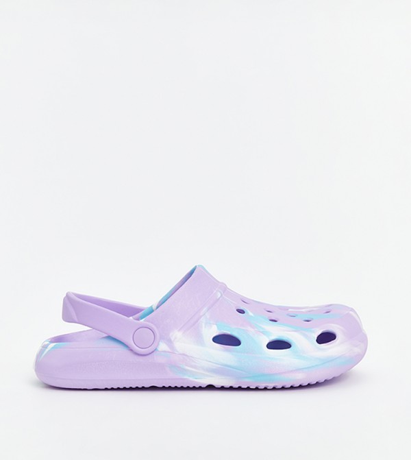 Round Toe Cut-Out Detail Clogs