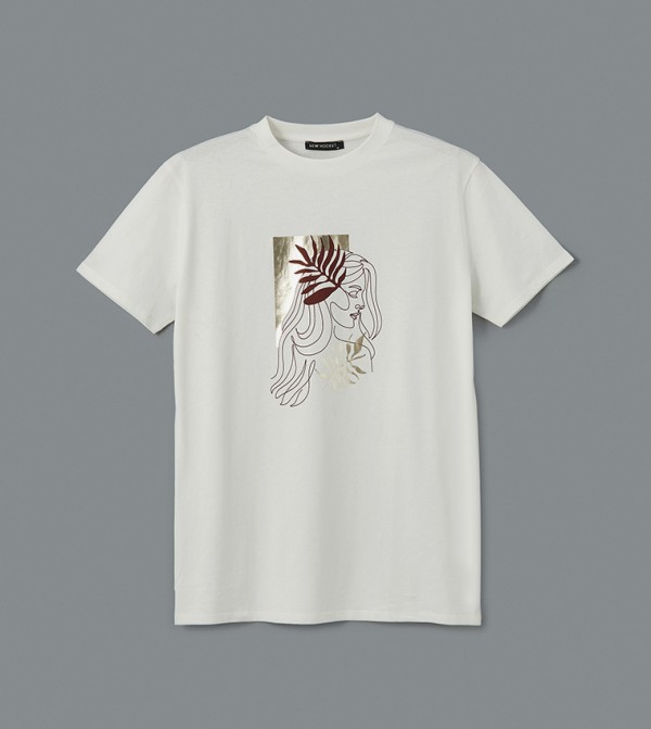 Printed Crew Neck T-Shirt