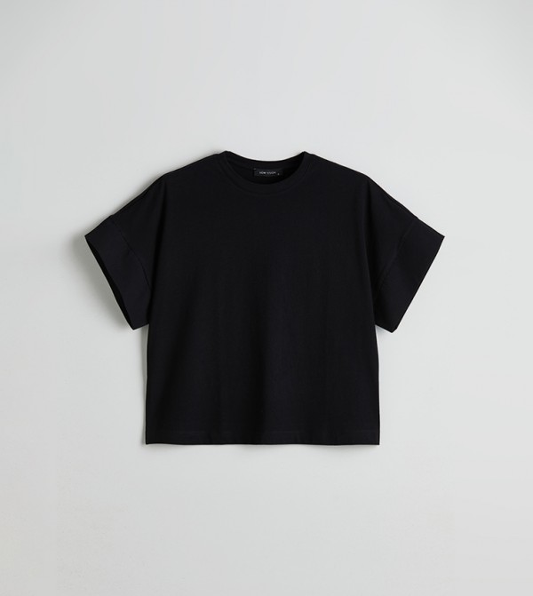 Solid Crew Neck Short Sleeves T-Shirt
