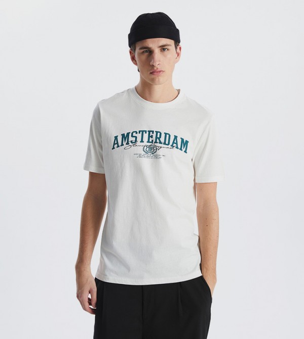 Printed Short Sleeves Casual T-Shirt