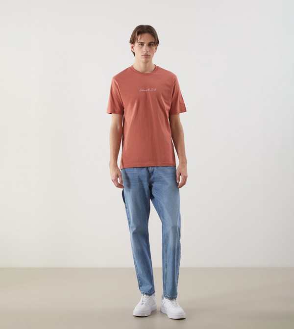 Printed Short Sleeves Casual T-Shirt