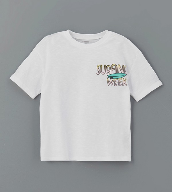 Printed Crew Neck T-Shirt