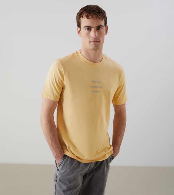 Printed Crew Neck T-Shirt