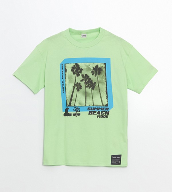 Printed Crew Neck T-Shirt
