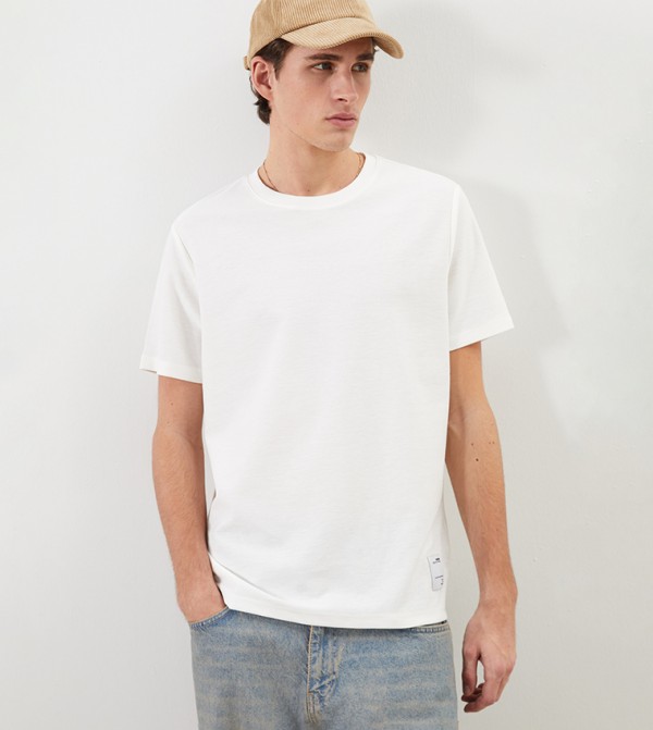 Solid Crew Neck T-Shirt