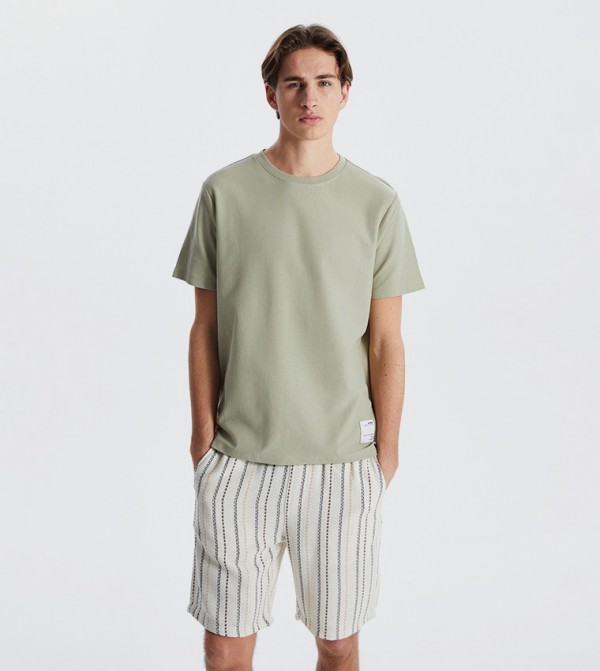Solid Short Sleeves Casual T-Shirt